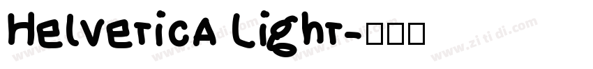 Helvetica Light字体转换